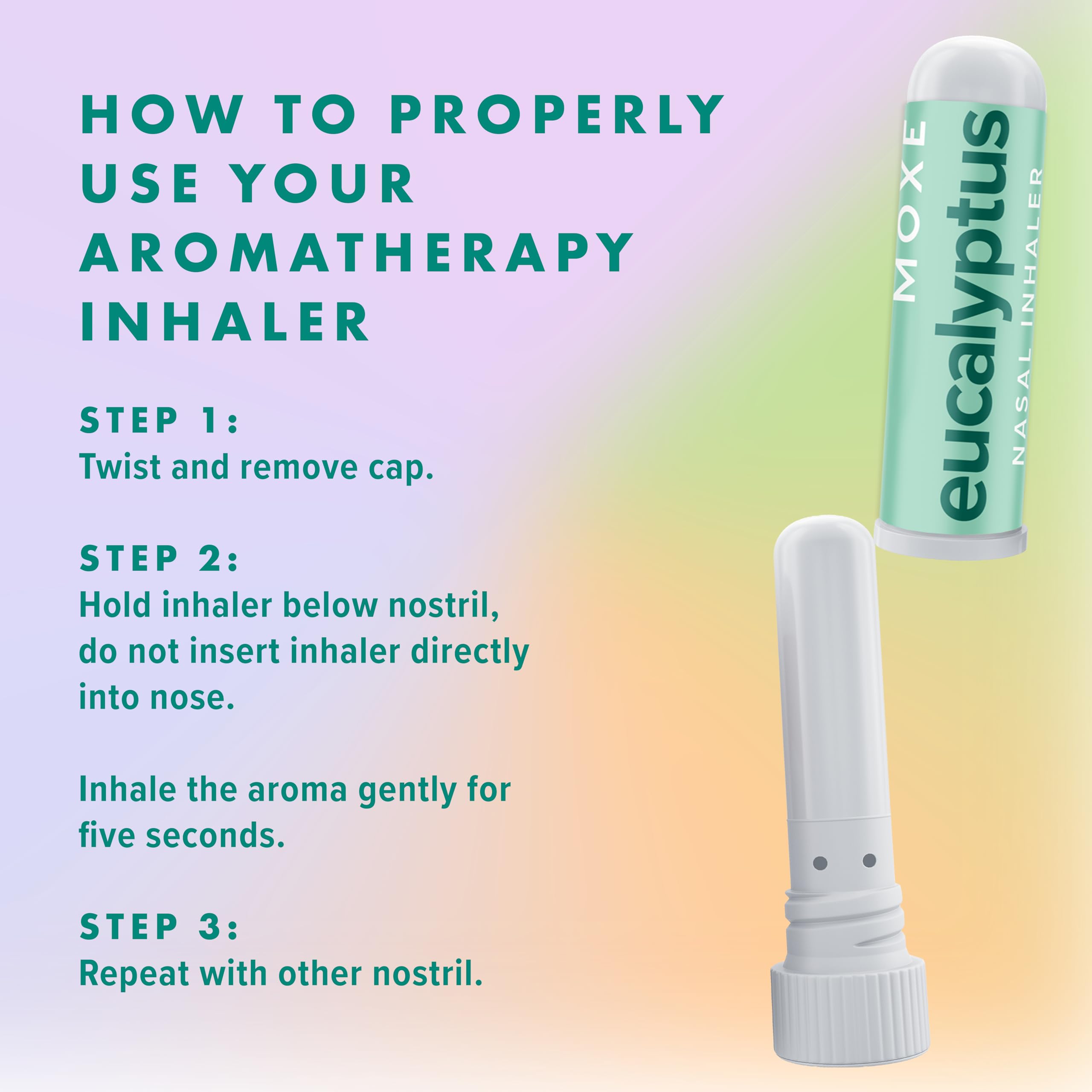 Amazon.com: MOXĒ Nasal Inhalers Bundle, 8 Essential Oils, 100